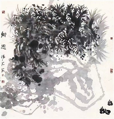 鄉思(中國畫) 陽 光