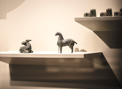 展廳一角。  　　清華大學藝術博物館供圖