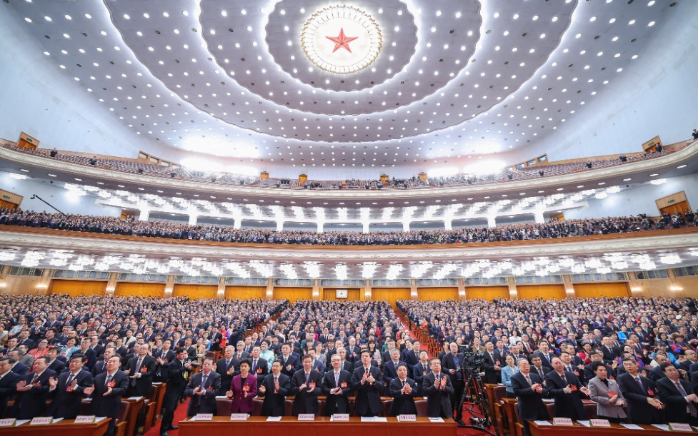 3月8日，十四屆全國人大二次會(huì)議在北京人民大會(huì)堂舉行第二次全體會(huì)議。新華社記者 丁海濤 攝