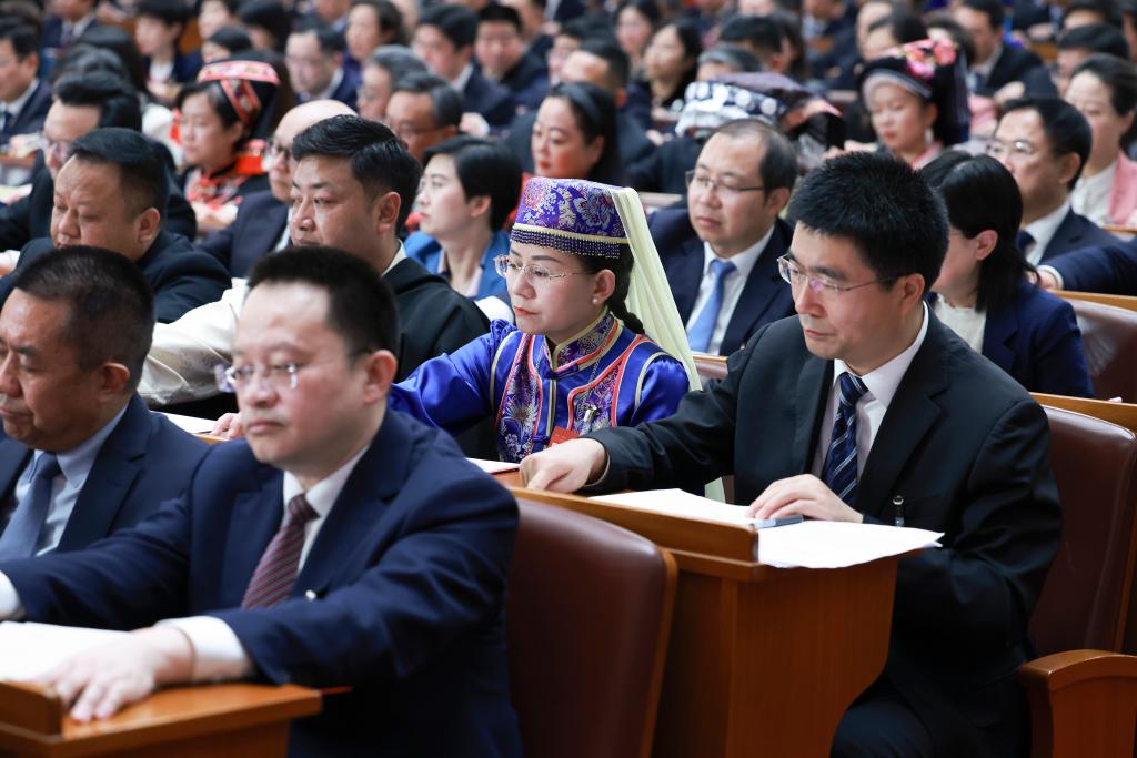 3月11日，第十四屆全國人民代表大會(huì)第二次會(huì)議在北京人民大會(huì)堂舉行閉幕會(huì)。新華社記者 王曄 攝