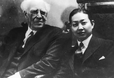 圖為梅蘭芳與斯坦尼斯拉夫斯基合影。本報記者 韓業庭攝/光明圖片