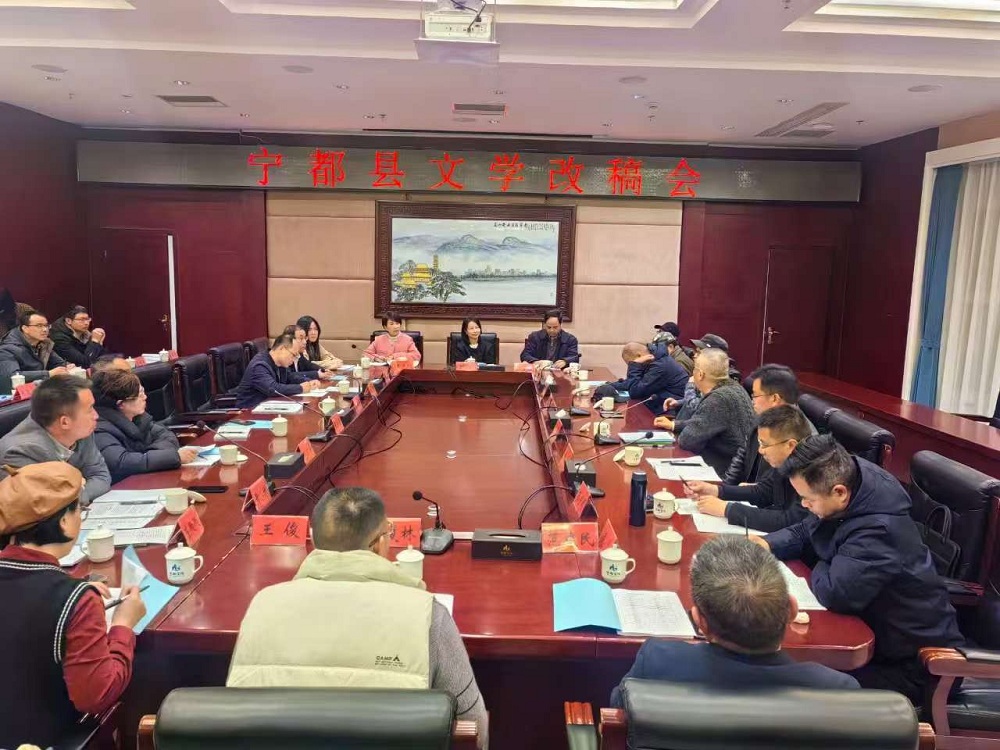 2025年2月11日晚上，采風團一行與寧都本土作者舉辦改稿會